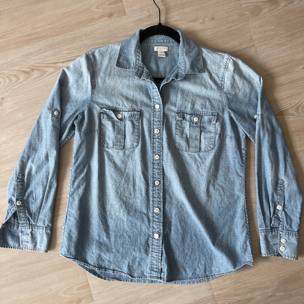 J. Crew Light Blue Chambray Shirt